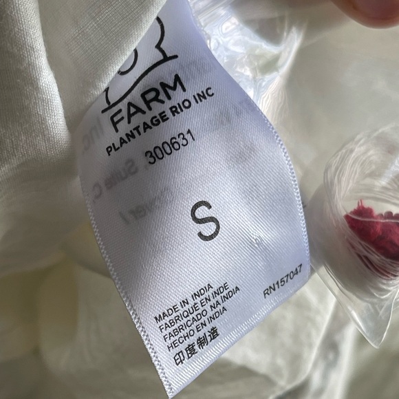 Farm Rio NWOT 100% Cotton Macaw Cross Stitch Tropical Embroidered Eclectic Maxi - Picture 13 of 15